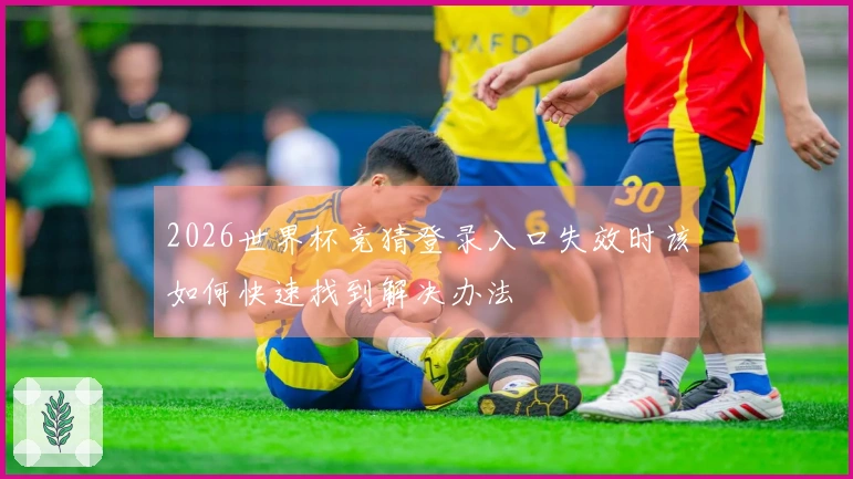 2026世界杯竞猜登录入口失效时该如何快速找到解决办法